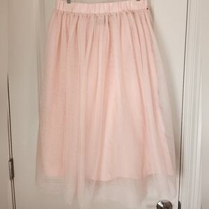 Pink Tulle Skater Skirt